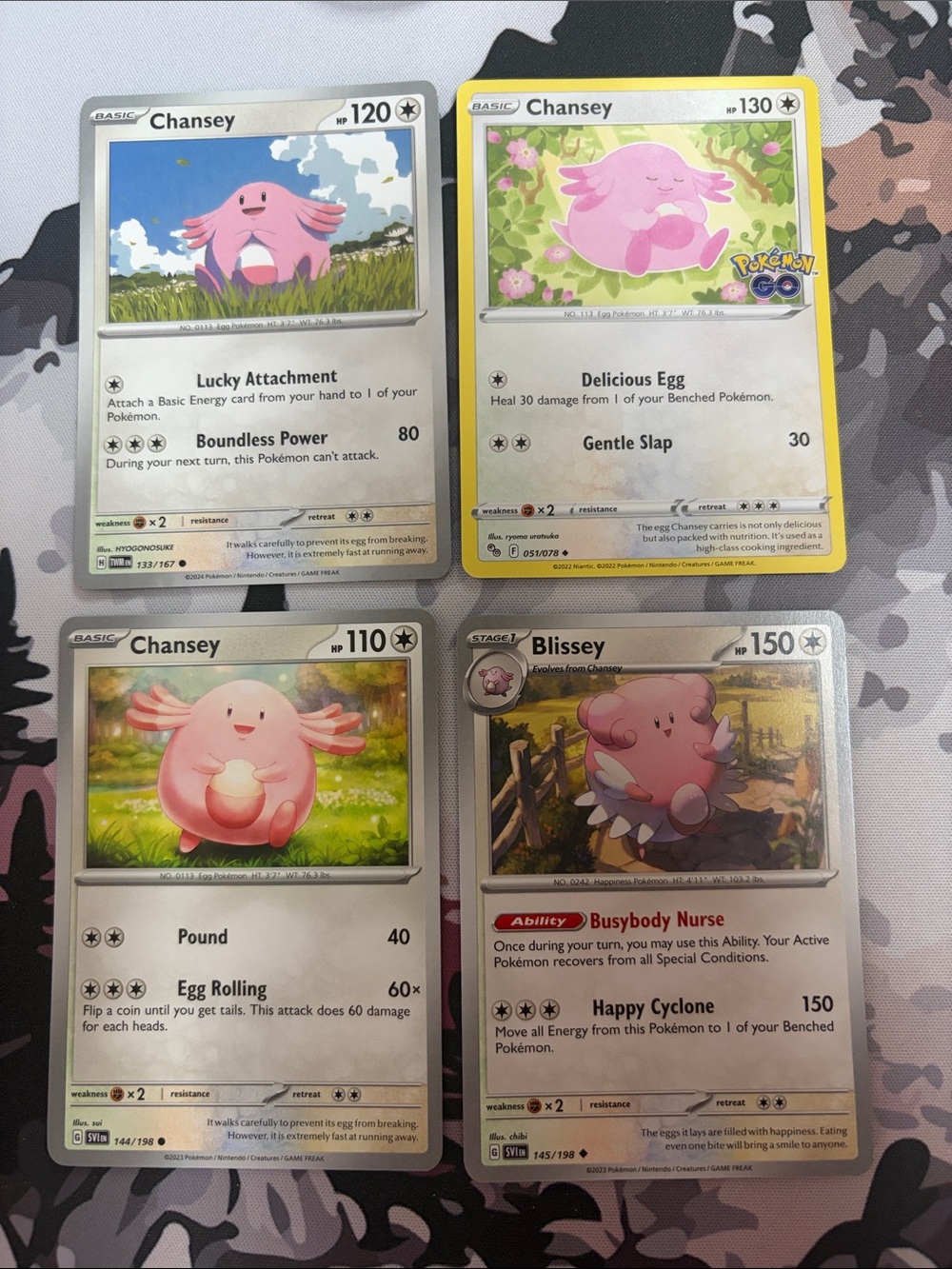 Chansey & Blissey Evolution Lot | 4 Pokémon Cards | ✨5/$25✨